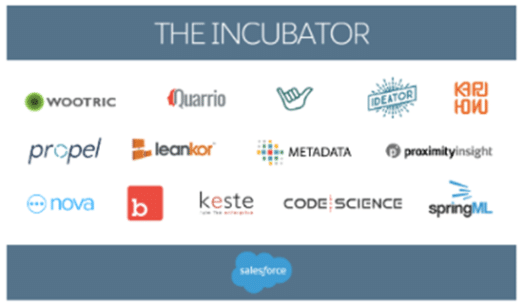 List of Salesforce Incubators