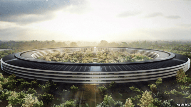 Apple Headquarters Solar Panels